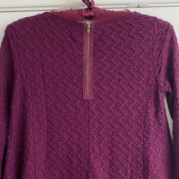 Anthropologie Postmark Textured Plum Blouse - Picture 5 of 7